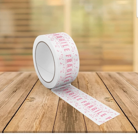 1 FRAGILE Strong adhesive tape roll. 1.88" wide x 54 yard per roll. tearproof - Picture 4 of 6